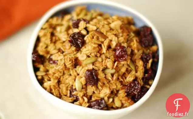 Granola De Citrouille Aux Cerises Séchées