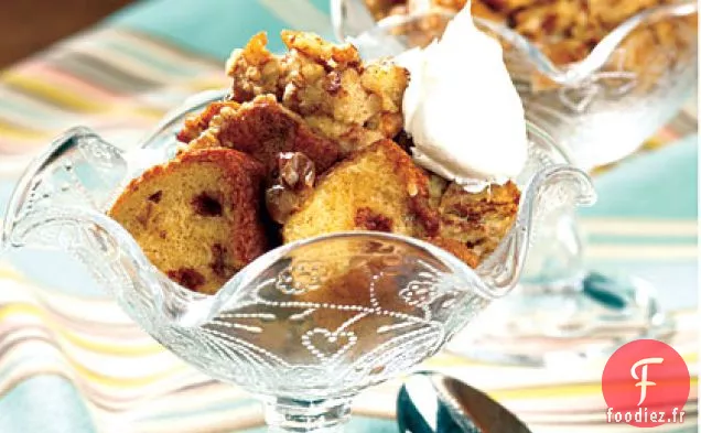 Pouding au Pain à la Cannelle et aux Raisins Secs