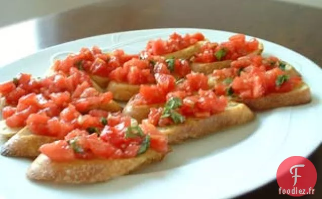 Bruschetta à la Tomate et au Basilic