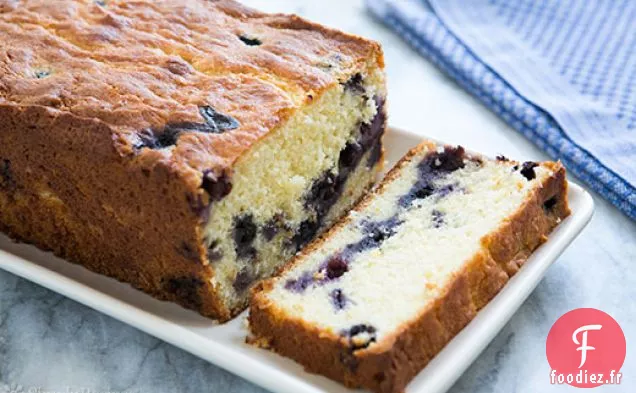 Gâteau au Citron et à la Ricotta aux Myrtilles