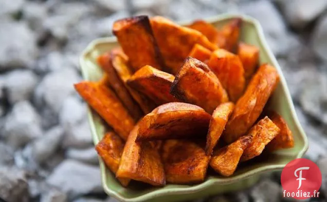 Frites de Patates Douces Cuites au Four