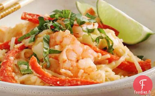 Nouilles Thaïlandaises à la Sauce aux Arachides