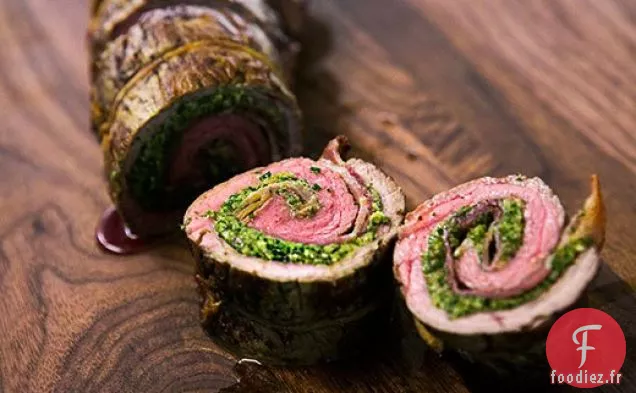 Roulades de Bœuf au Pesto de Persil aux Noix