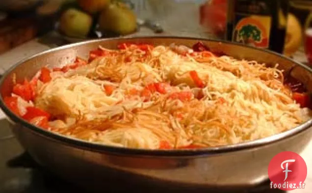 Sopa Seca de Fideo (Nids de Cheveux d'Ange à la mexicaine)