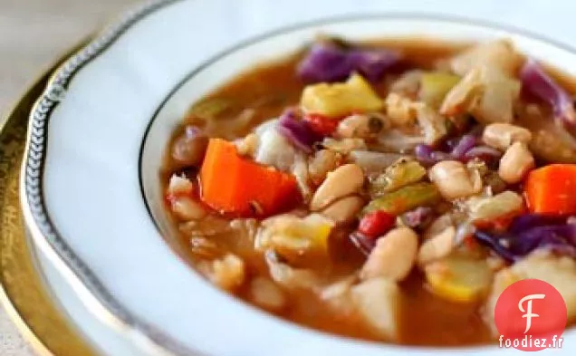 Soupe de Haricots Blancs et de Légumes
