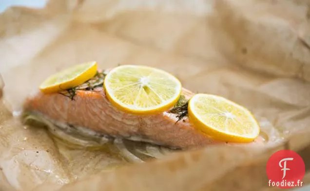 Saumon au Fenouil Cuit dans du parchemin