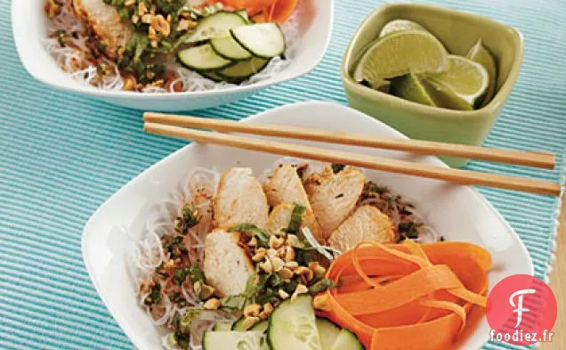Bols de Nouilles au Poulet Thaï