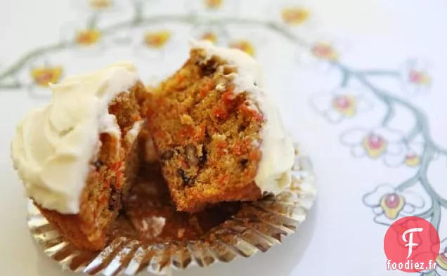 Cupcakes au Gâteau aux Carottes