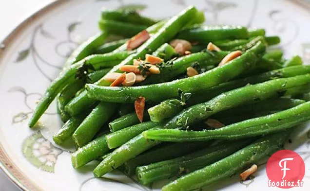 Haricots Verts aux Amandes et au Thym
