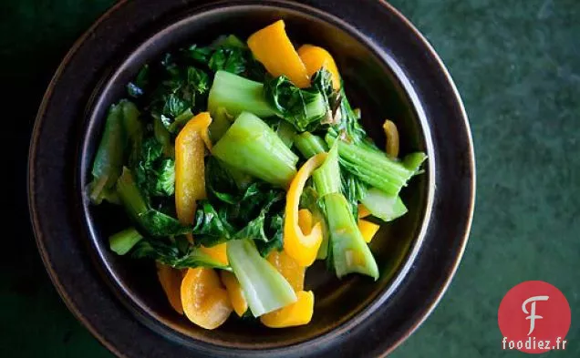 Baby Bok Choy aux Poivrons Jaunes