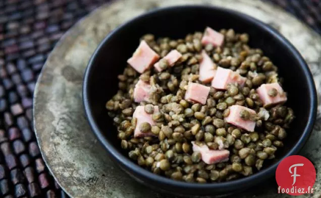 Lentilles et Jambon
