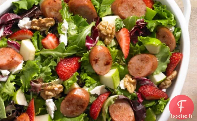 Salade de Saucisses de Poulet aux Fraises et aux Pommes Johnsonville