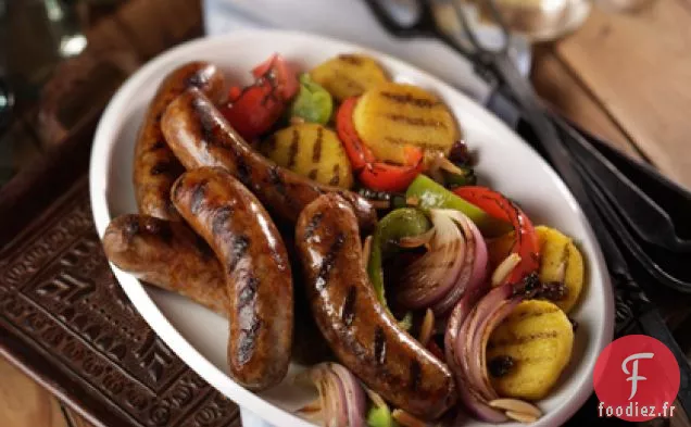Saucisse Italienne Grillée aux Poivrons Aigres-Doux
