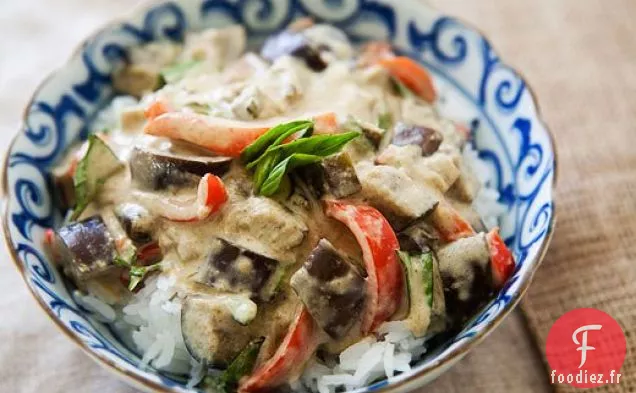 Curry Vert Aubergine