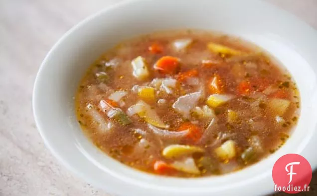 Soupe de Légumes au Basilic Sucré