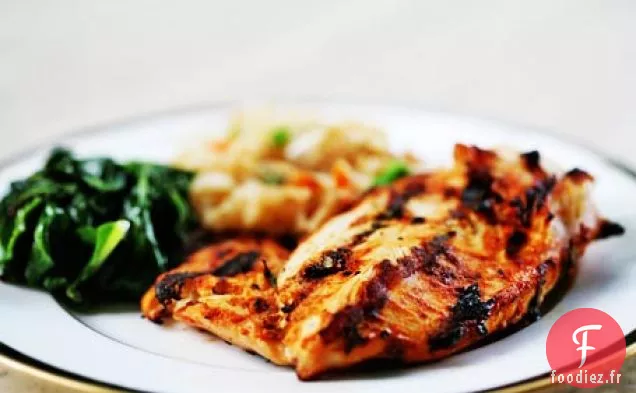 Poitrines De Poulet Grillées Aux Épices Marocaines
