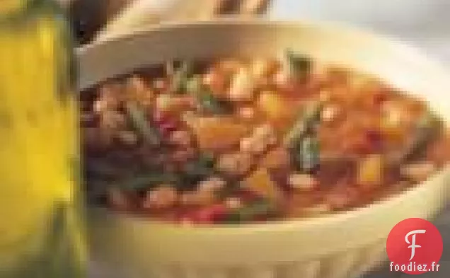 Soupe Espagnole À La Citrouille Et Aux Haricots