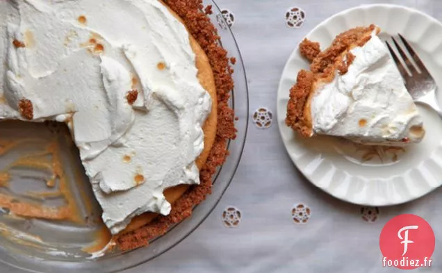 Tarte À La Crème De Citrouille Presque Sans cuisson Avec De La Crème Fouettée À L'Érable