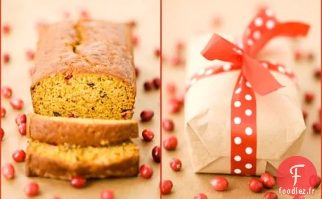Pain aux Canneberges à la Citrouille