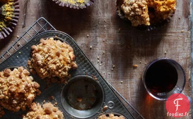 Muffins à la Citrouille et Streusel aux Noix confites