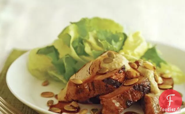 Filet de Porc à la Sauce aux Graines de Citrouille