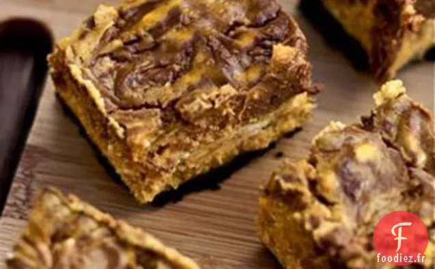 Barres de Gâteau au Fromage au Chocolat à la Citrouille