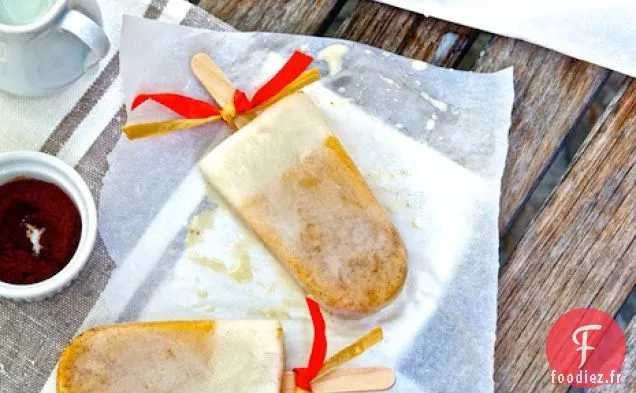 Sucettes Glacées à la Tarte à la Citrouille