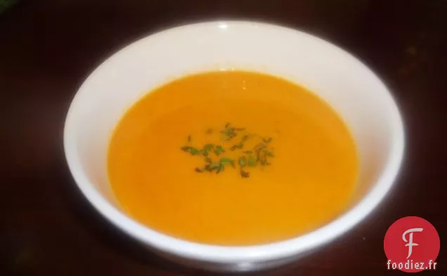 Soupe de Carottes Au Poivron Rouge