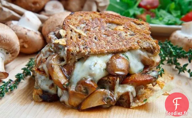 Sandwich au Fromage Grillé aux Champignons (aka La Fonte aux Champignons)