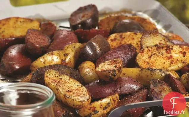 Pommes de Terre Fingerling Grillées avec Spud Rub Salé