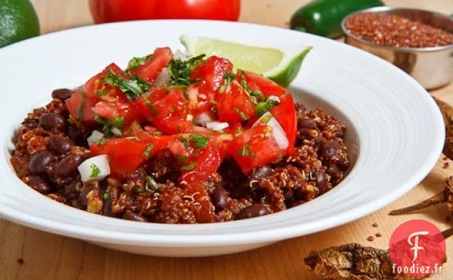 Quinoa mexicain et Haricots avec Pico de Gallo