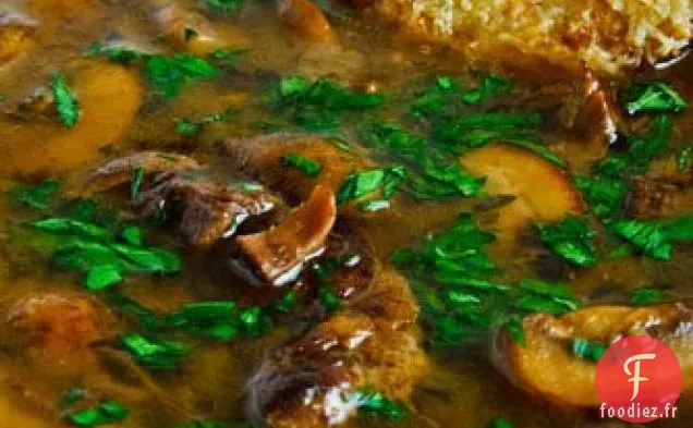 Soupe aux Champignons Rôtis