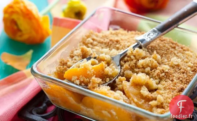 Croustillant à la Pêche aux Biscuits