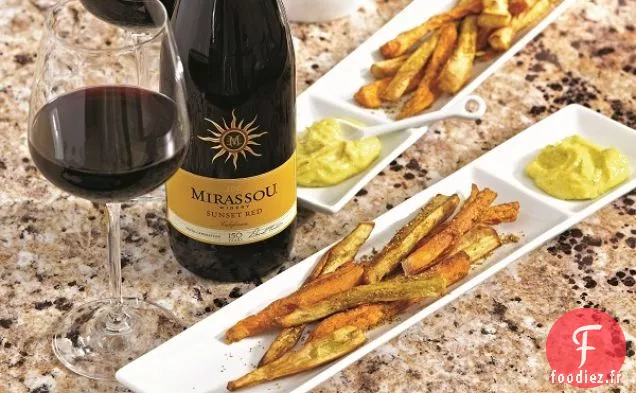 Frites de Patates Douces avec Aïoli Épicé au Curry Maison