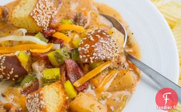 Soupe Double au Fromage au Bacon