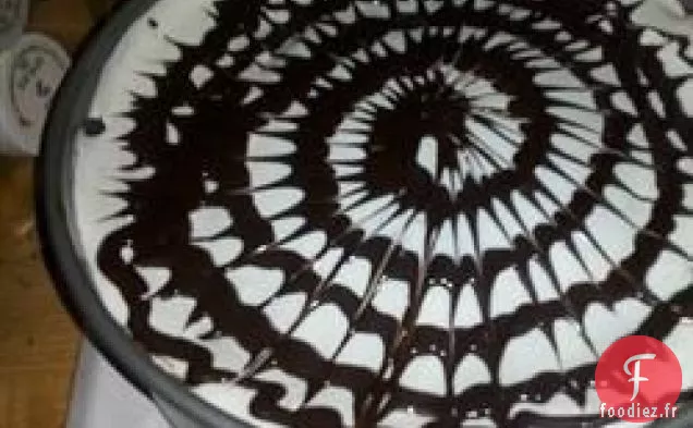 Gâteau au Fromage à la Citrouille à la Toile d'Araignée