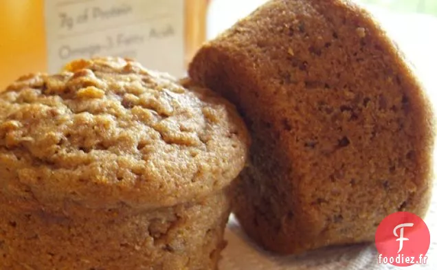 Muffins 100% Blé Entier à la Cannelle et aux Raisins Secs