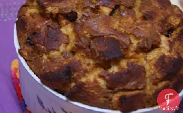 Pouding au Pain à la citrouille et au chocolat