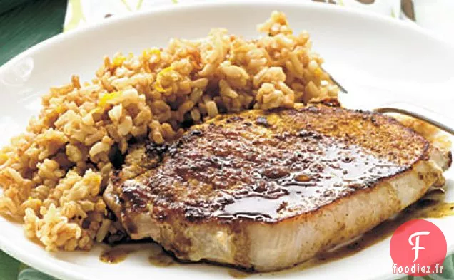 Porc au Curry et Riz Chai