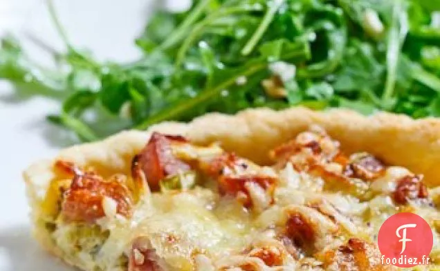 Tarte au Jambon et aux Poireaux
