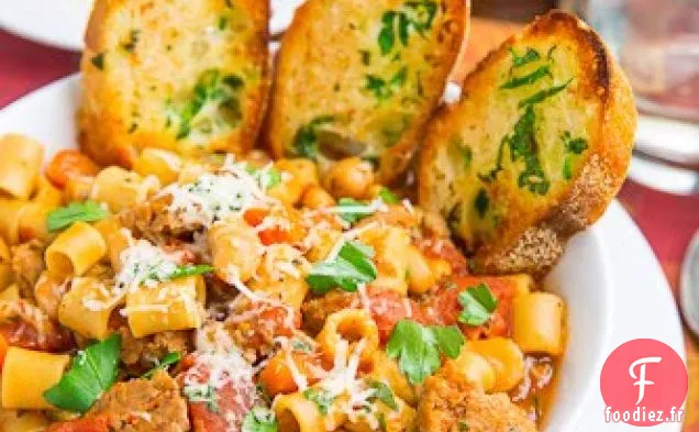 Soupe Pasta e Fagioli (Soupe Italienne aux Pâtes et aux Haricots)
