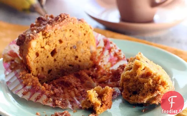 Muffins Streusel à la citrouille sans gluten