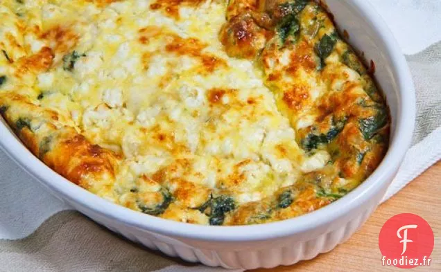 Clafoutis aux épinards et à la Feta