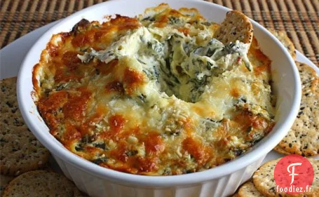 Trempette Chaude aux Épinards et Artichauts