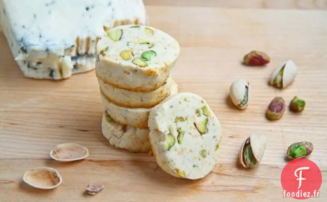 Sablés Gorgonzola et Pistache