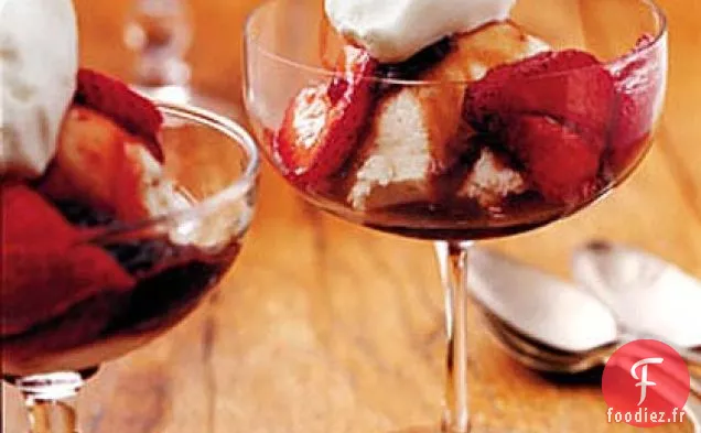 Pound Cake au Sirop Balsamique aux Fraises