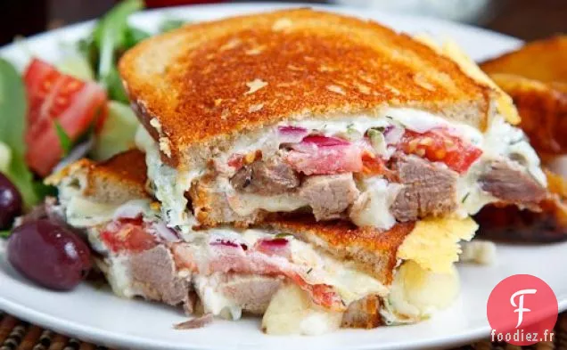 Sandwich au Fromage grillé Gyro (aka Gyro Melt)