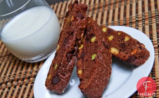 Biscotti au Chocolat et à la Pistache