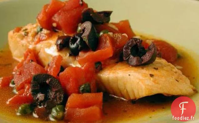 Morue Pochée dans un Bouillon de Tomates Épicé