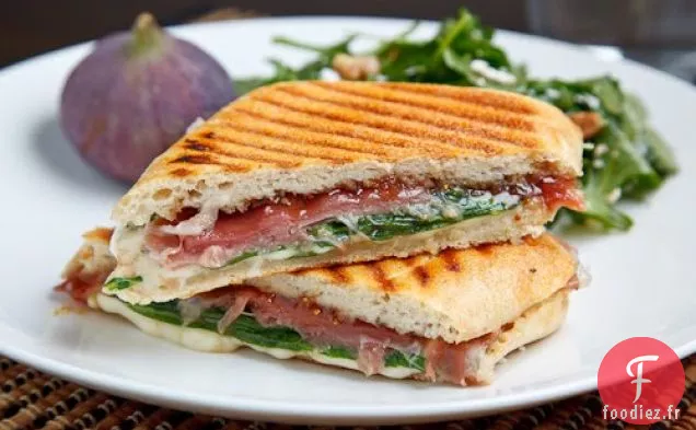 Sandwich au Fromage Grillé aux Figues et au Prosciutto